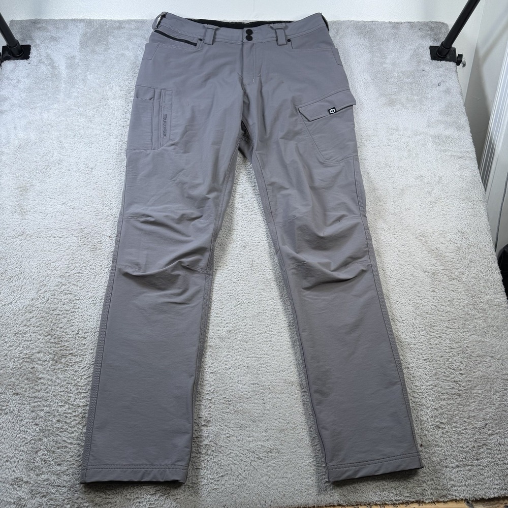 Truewerk Pants Mens 36x36 Grey T2 WerkPant Workwear Stretch Cargo